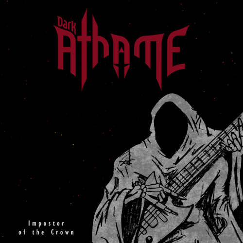 Impostor of the Crown cover: a hooded figure holding a string instrument